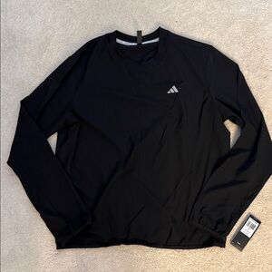 Adidas Men's Black Pull Over Windbreaker NWT